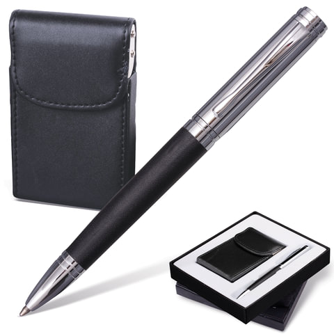 Набор GALANT "Prestige Collection": ручка, визитница, черный, подар.кор., 141371 Набор GALANT "Prestige Collection": ручка, визитница, черный, подар.кор., 141371