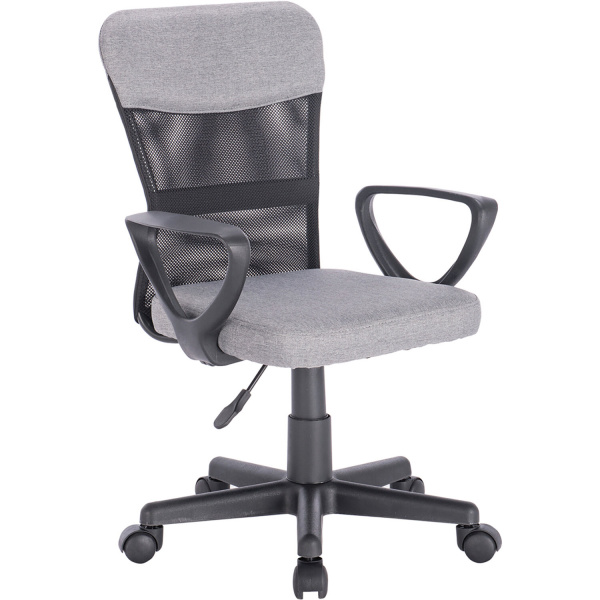 Кресло КОМПАКТНОЕ BRABIX "Jet MG-315", с подлокотниками, серое, 531840 