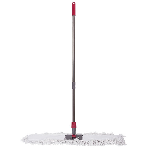 Швабра-рамка 80 см, телескоп. черенок из нержав. стали 125 см, резьба 2,2 см/черенки типа A, хлопок