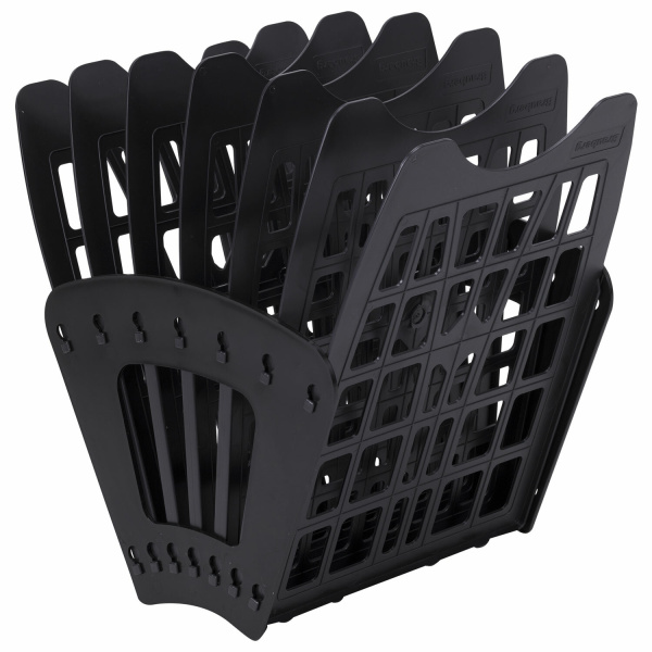 Лоток для бумаг веерный BRAUBERG-SMART, 7-ми секционный, сетчатый, черный, 231143 Лоток для бумаг веерный BRAUBERG-SMART, 7-ми секционный, сетчатый, черный, 231143