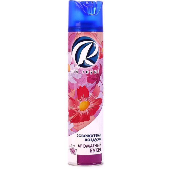 Освежитель воздуха аэрозольный RIO ROYAL (Рио Роял) 300 мл, "Аром.букет", ш/к 26757