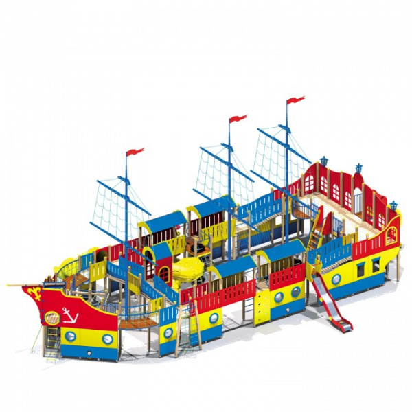 ДИК, 3-х мачтовый "Фрегат" (6-12 лет) 22920х13260 мм, Н = 9700 мм, Н площадок = 1850 мм, 2050 мм