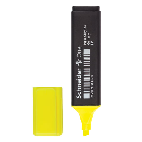 Текстовыделитель SCHNEIDER (Германия) "One", ЖЕЛТЫЙ, линия 1-5 мм, S151/05 