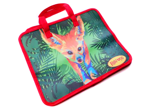 Папка школьная с ручками, А4, ТМ "Лимпопо", "Рыжий фенек" арт.LP0153