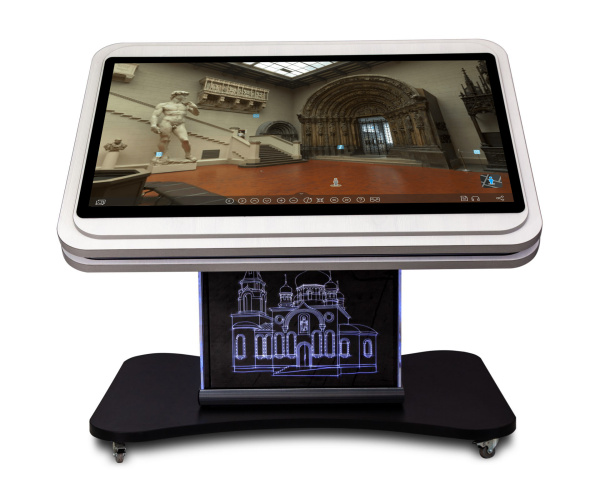 Интерактивный мультимедийный сенсорный поворотный стол «Laser NFI museum 55»