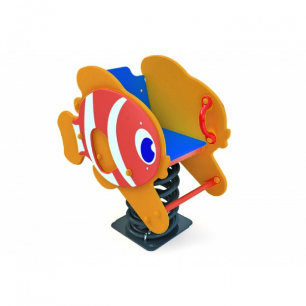 Скамейка детская "Рыбка", 2-7 лет, влагостойкая фанера, размеры	1200x600мм