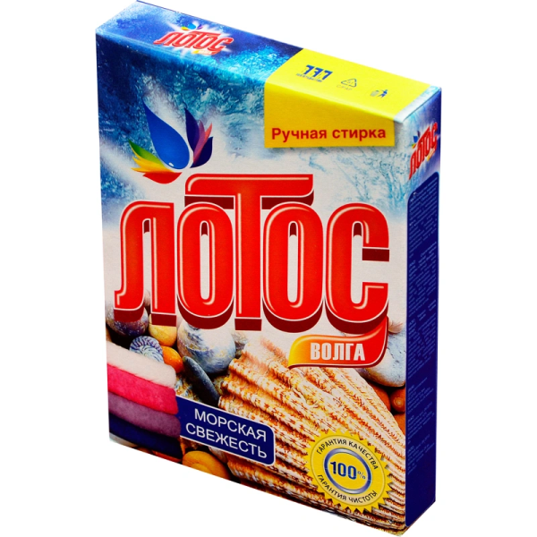 Стиральный порошок Лотос-Волга автомат/ручная стирка 450г "Морская свежесть" шк 0074