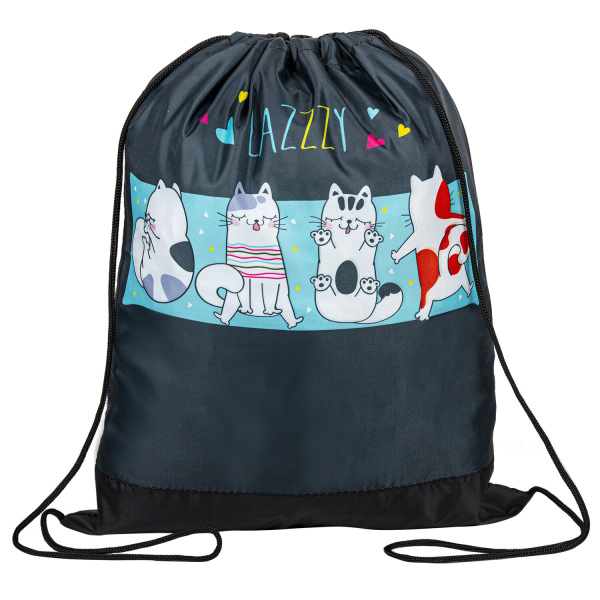 Мешок для обуви ПИФАГОР, 1 отделение, 42х34 см, Lazy cat, 270903