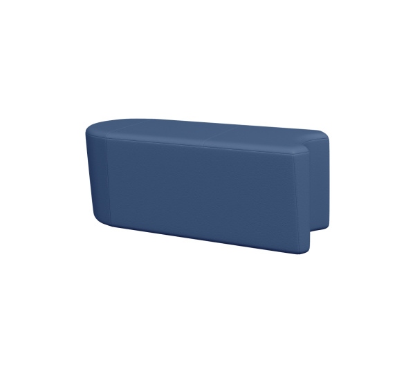 Модуль 2-местный крайний Молекула 1300*570*500мм Oregon 03 (синий кожзам)