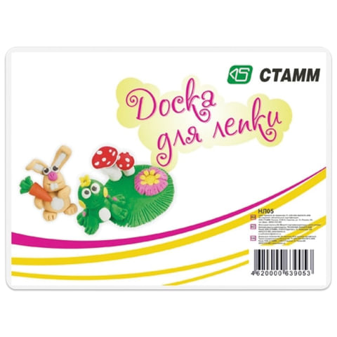 Доска для работы с пластилином СТАММ А4, белая, НЛ05
