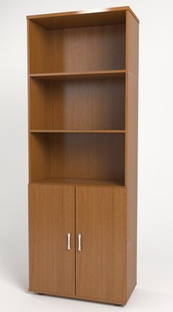 Шкаф полузакрытый "Монолит", 744х390х2045мм, (ШМ44+ДМ41х2), цвет орех 