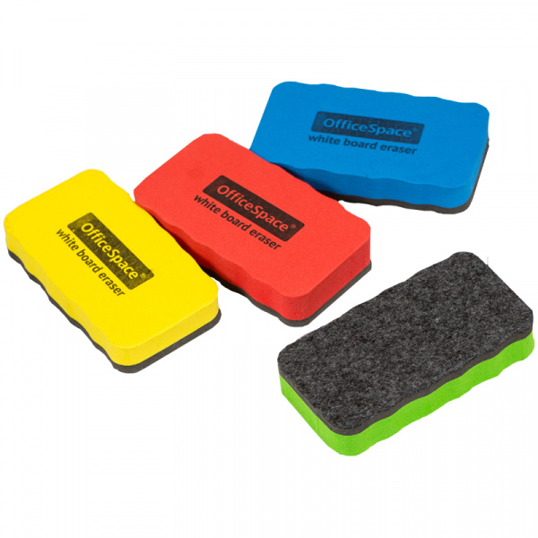 Губка-стиратель для досок OfficeSpace 57*107мм, на магните, материал EVA, европодвес