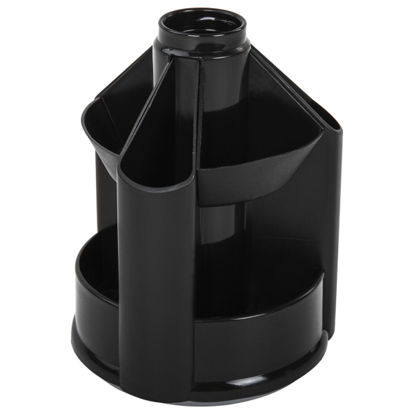 Подставка-органайзер BRAUBERG MINI, 10 отделений, вращающаяся, 107х107х130 мм, черная, 238094 Подставка-органайзер BRAUBERG MINI, 10 отделений, вращающаяся, 107х107х130 мм, черная, 238094