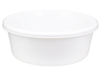 Таз круглый 6л_Белый М 2511(пластик)