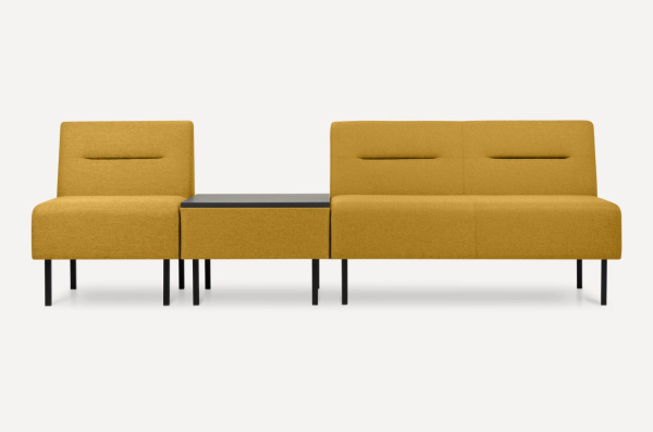 Модульный диван Сэндж 2 Textile Yellow