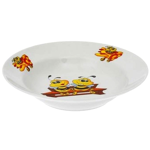 Тарелка глубокая Добруш Идиллия "Пчелы", 20см, фарфор, 250мл