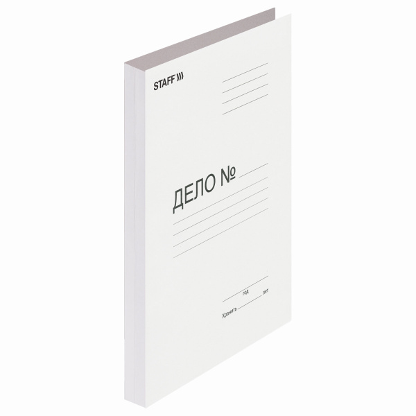 Скоросшиватель карт. STAFF, гарант. пл. 310 г/кв.м., (на 200л.)