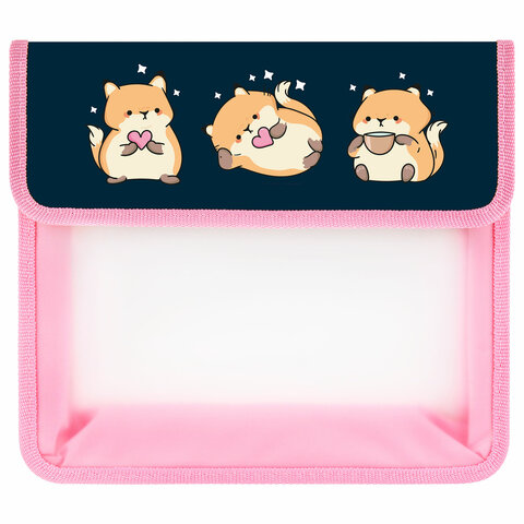 Папка для тетрадей ЮНЛАНДИЯ А4, 1 отделение, пластик, на молнии, "Cat squad", 273347