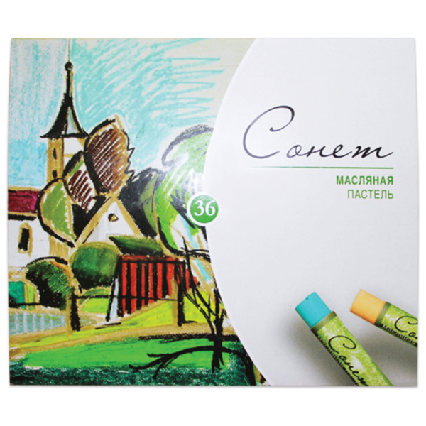 Пастель художеств. <Сонет>, масляная, 36 цв., 7041157 Пастель художеств. <Сонет>, масляная, 36 цв., 7041157