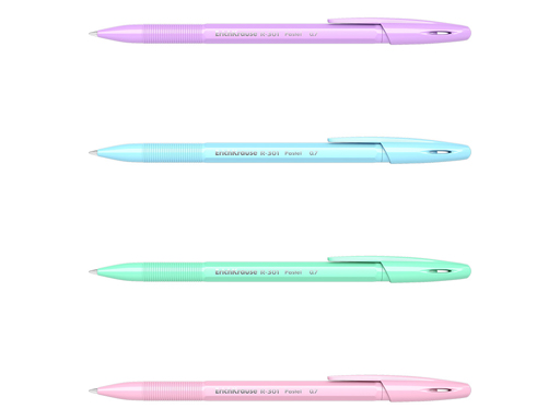 Ручка шариковая ErichKrauseR R-301 Pastel Stick 0.7, цвет чернил синий 55387 Ручка шариковая ErichKrauseR R-301 Pastel Stick 0.7, цвет чернил синий 55387