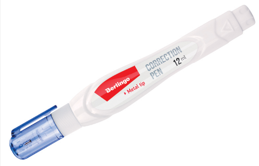 Ручка-корректор Berlingo, 12мл, металлический наконечник