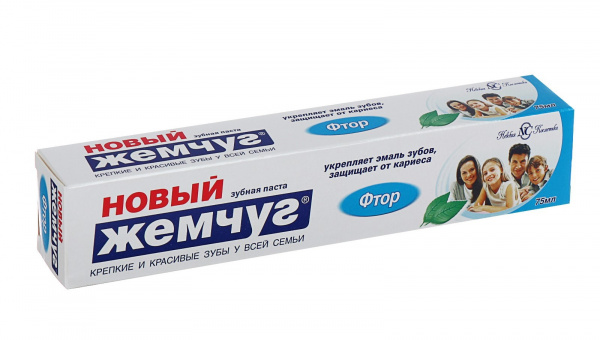 Зубная паста 75 мл, НОВЫЙ ЖЕМЧУГ" 
