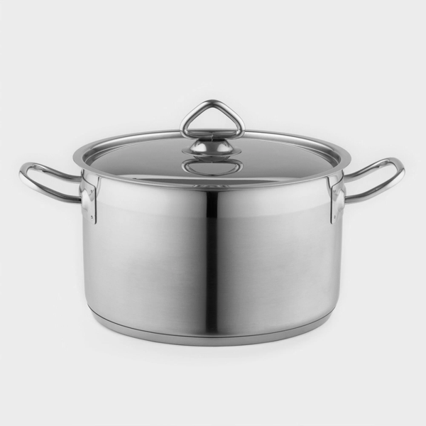 Кастрюля, 5 л, d=23,5 см, h=13 см, металлическая крышка, тройное дно, индукция Кастрюля, 5 л, d=23,5 см, h=13 см, металлическая крышка, тройное дно, индукция