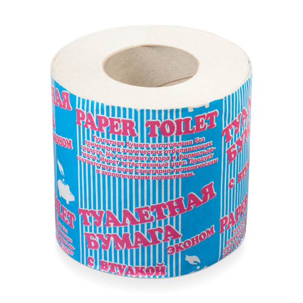 Бумага туалетная Добрый моток 30м, на втулке (эконом), ш/к 50149