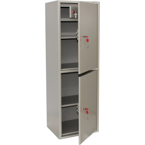 Шкаф металлический для документов BRABIX "KBS-023Т", 1253х420х350 мм, 27,5 кг, 2 отделения, сварной,