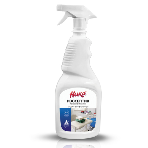 Антисептик кожный дезинфицирующий спиртосодержащий (65%), 750 мл НИКА "Изосептик", распылитель