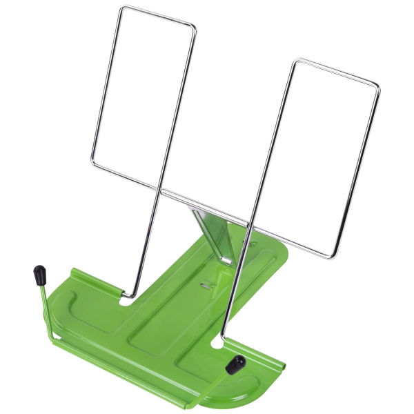 Подставка для книг и учебников металлическая зеленая BRAUBERG LINE, 237967