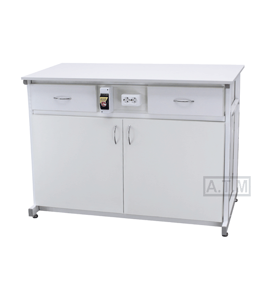 Стол для приборов СДПЛ-140, 1200х600х850 мм, столешница - ЛДСП, химостойкий пластик