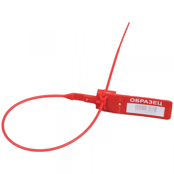 Пломба пластиковая сигнальная Альфа-М 255мм, красная 80006
