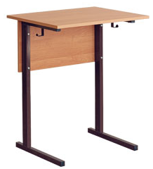 Стол ученический 1-местный 600*500*760 6гр клен, м/к коричневый, М111В