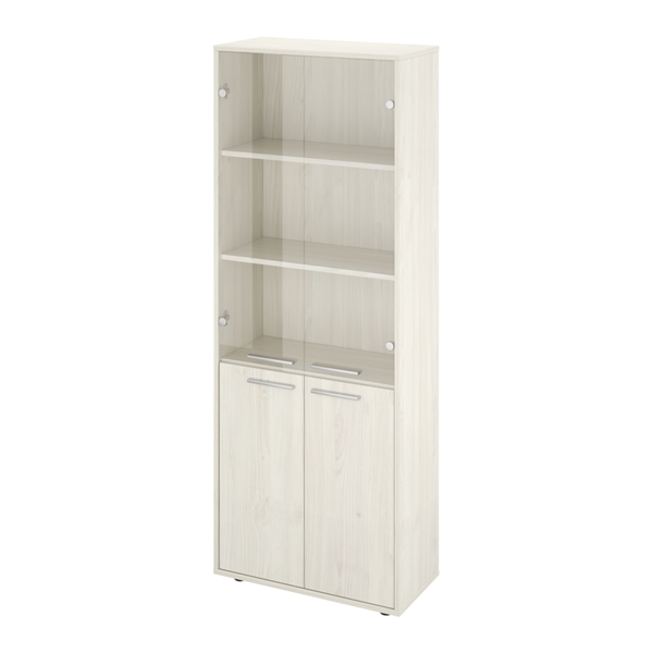 Шкаф закрытый со стеклом 700х338х1845 (КЦ14+КЦ17*2+КЦ40*2+ДБ48*2) Канцлер Шкаф закрытый со стеклом 700х338х1845 (КЦ14+КЦ17*2+КЦ40*2+ДБ48*2) Канцлер