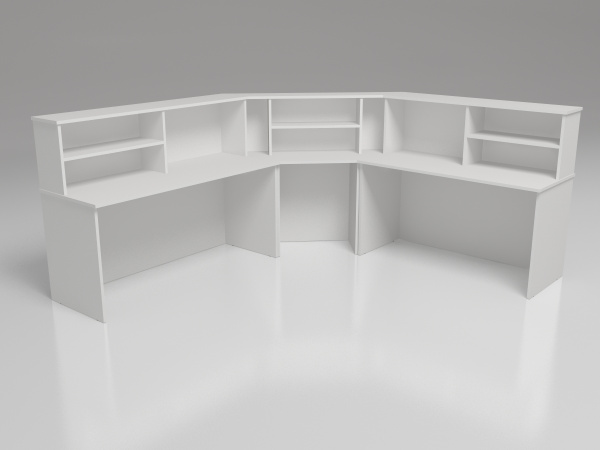 Стол пост дежурной мед.сестры МД-900. Размеры: 2615*2415*1215мм