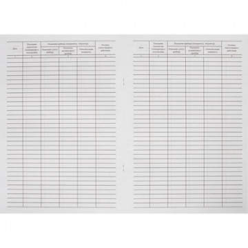 Журнал контроля и учета работы темпер. режима в помещении 4615