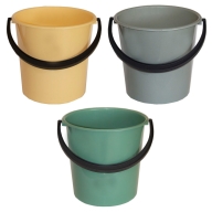 Ведро 10л пластмассовое VEGA,мерная шкала ассорти