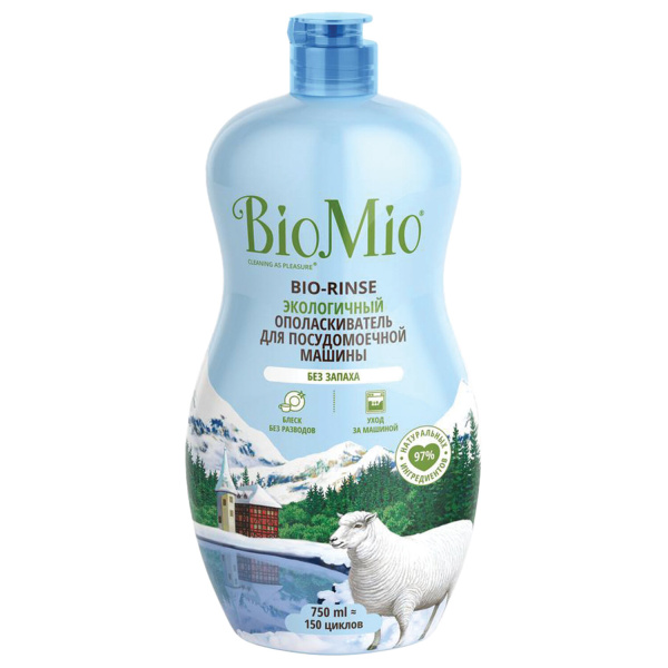 Ополаскиватель для посудомоечной машины 750 мл BIOMIO