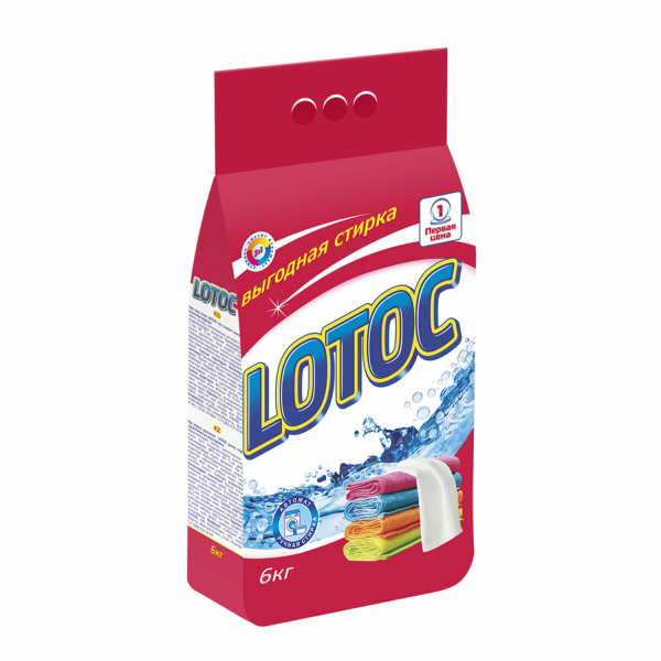 Стиральный порошок Лотос для всех типов стирки 6 кг Color (НЗБХ), 677