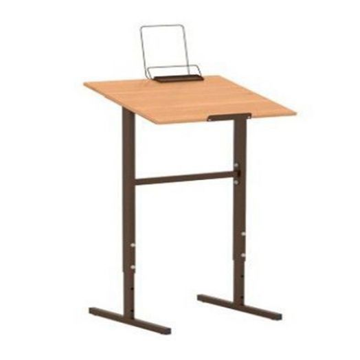 Стол-конторка ученическая на прямоугольной трубе