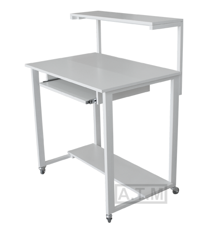 Стол лабораторный компьютерный ЛКС-103, 900х700х750 (1200)мм, столешница - ЛДСП, химостойкий пластик