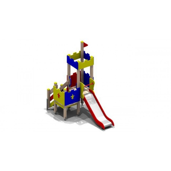 Детский игровой комплекс (3-7 лет) 1550х2910 мм, Н=3100 мм, Н площадок 950 мм, 650 мм